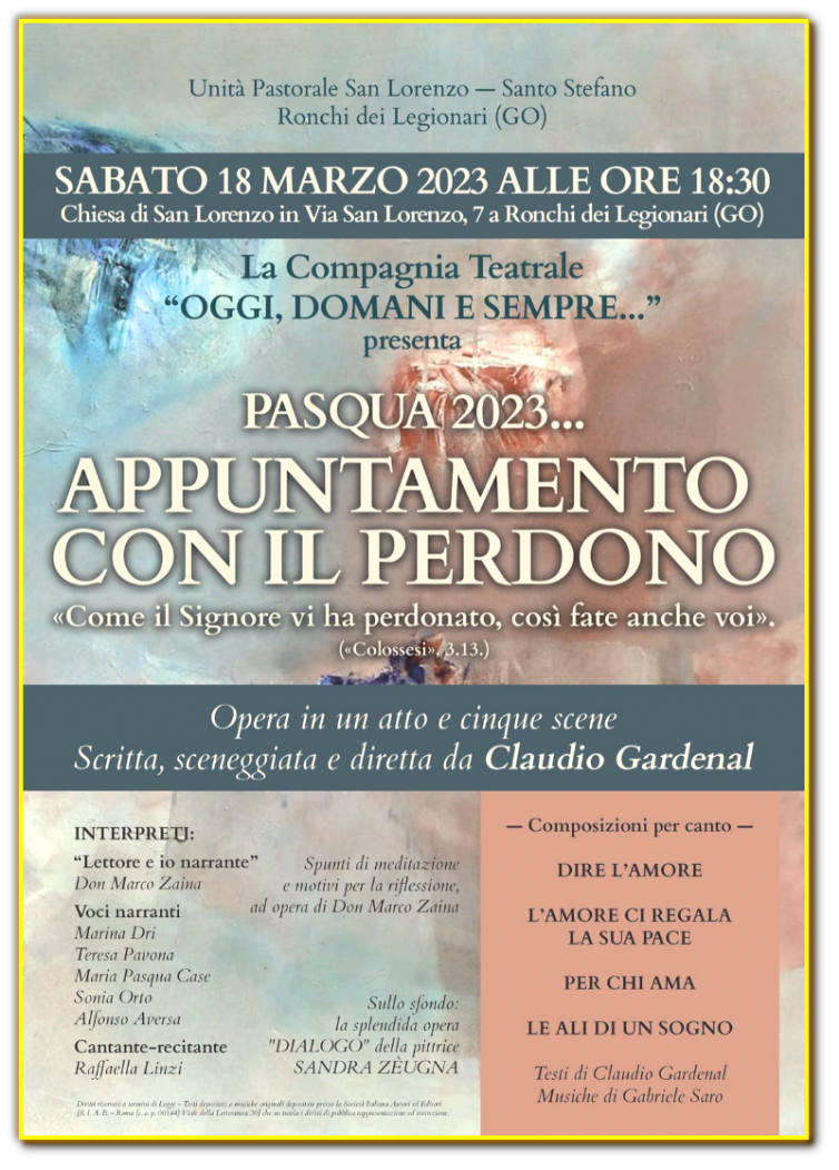 Pasqua 2023... Appuntamento con il perdono