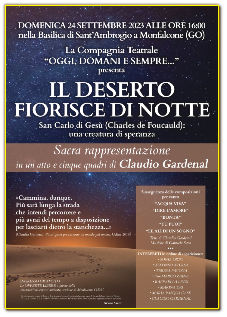 ll deserto fiorisce di notte