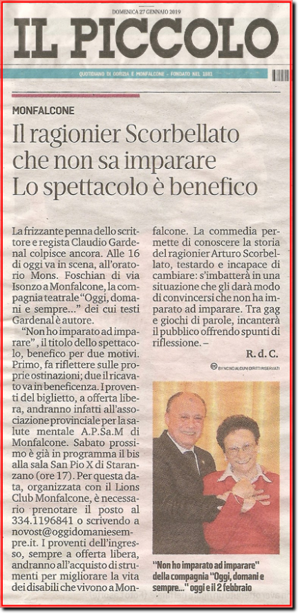 Claudio Gardenal Non ho imparato ad imparare