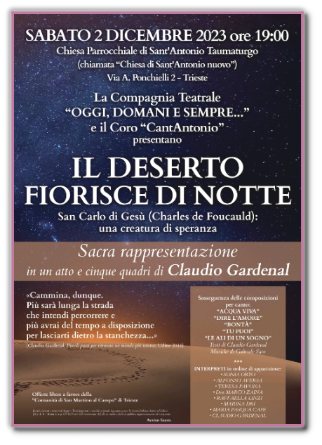 Il deserto fiorisce di notte