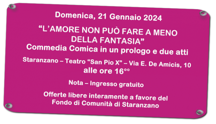 L'amore non può fare a meno della fantasia