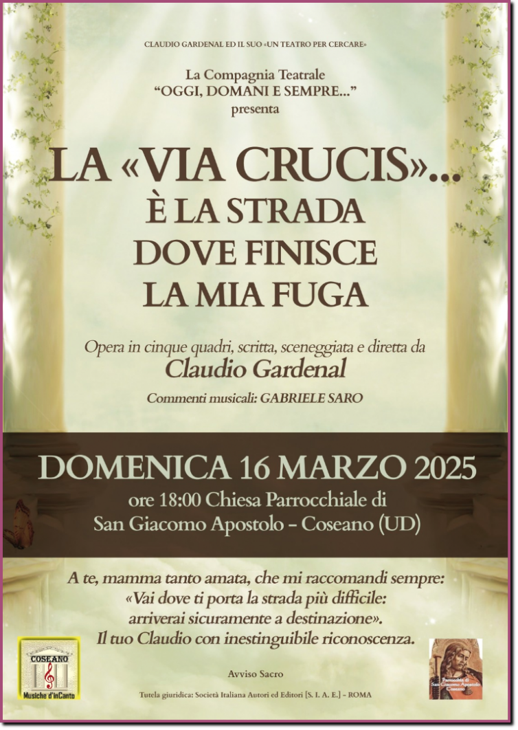 LA "VIA CRUCIS"... è la strada dove finisce la mia fuga